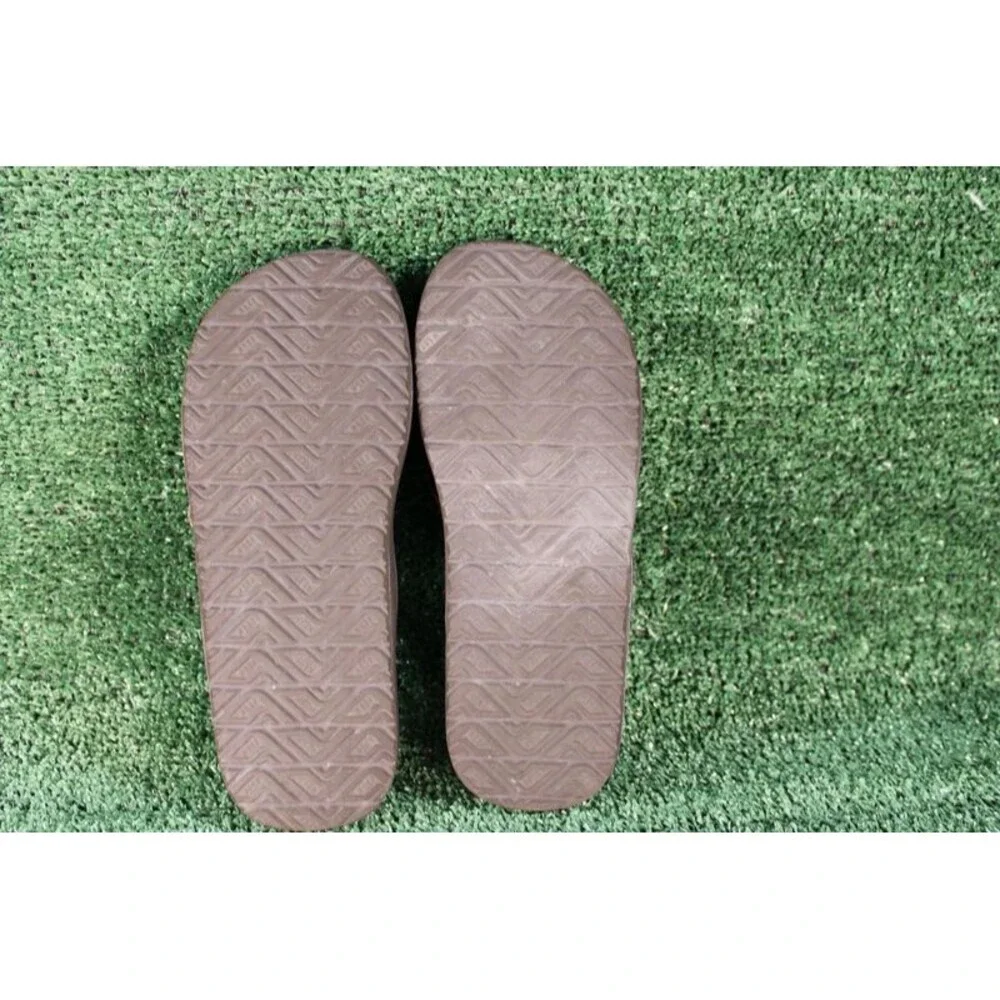Reef Men Cushion Bounce Flip Flops Sandals Brown Black Size 8